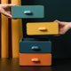 thumbnail image 5 of Caja de almacenamiento de escritorio cajón apilable de gran capacidad artículos varios contenedores de joyería para el caso de maquillaje organizador cosmético hogar D, amarillo Feliz Sencillez, 5 of 5