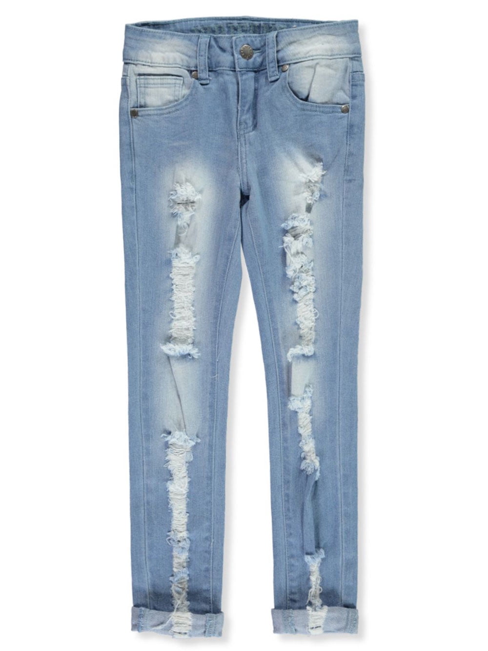 VIP Jeans - VIP Jeans Girls' Distressed Fade Jeans ...