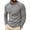 Gray, variant on Rvasteizo Mens Crew Neck Tops Long Sleeve Crew Neck Base Layer Colorblock Top for Fall Winter Daily Wear XXL