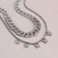 thumbnail image 5 of Big Butterfly Pendant Necklace Rhinestone Chain for Ladies Girls Shiny Gold Silver Chain Shiny Crystal Necklace Jewelry Gifts, Rhinestones, Rhinestones, 5 of 5