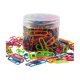 thumbnail image 1 of lote De 200 Trombones Multicolores Bote De 5 - Mtal, 28mm, Avec Revtement Plastique, 1 of 4