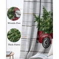 thumbnail image 6 of Christmas Red Truck Black Out Curtains 72 Inch Long, Light Blocking Drapes with Black Liner, Xmas Pine Tree Rustic Wood Grain Thermal Blackout Curtains for Bedroom Living Room 52"x72" 2 Panels, 6 of 8