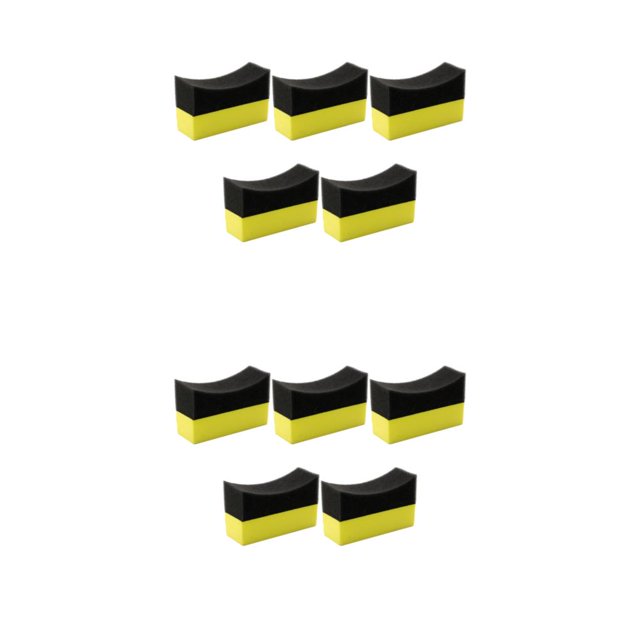 Advancent Esponja de espuma automotriz de 5 piezas, fácil de no escoria, fuerte capacidad de descontaminación, esponjas de de autos 10x7x4cm 2Conjunto