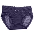 thumbnail image 1 of PEASKJP Culotte Taille Haute pour Femmes, Culotte Extensible Douce, Bleue S, 1 of 4
