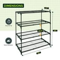 thumbnail image 3 of EAGLE PEAK 42 in W x 17 in D x 42 in H Greenhouse Shelving Staging Outdoor / Indoor Plant Shelves, 3 of 8