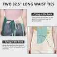 thumbnail image 6 of Teal Gold Splash Marble Apron-Garden Aprons for Women with Pockets-Cotton Linen Waterproof Kitchen Cooking Gardening Aprons Adjustable for Kitchen,Cooking,BBQ and Salon 33x27 Inch, 6 of 7