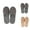 Grey, variant on Womens Cozy Slippers Fuzzy Cozy Bridal Gift Footwear Men's And Women's Summer Thick Soled Indoor Non Leisure Bathroom Soft Soled Slippers