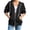 BST48-Black, variant on Hoodies For Women Full Zip Up Fall Casual Fashion Jackets With Pockets Lightweight 3/4 Sleeve Oversized Preppy Sweatshirts Sky Blue S