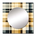 thumbnail image 2 of Designart "Classic Plaid Elegance I" 0 Square Mirror For Wall Decor - Large Cream Square Mirror Printed Wall Decor - Scandinavian Square Living Room Mirror, 2 of 5