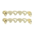 thumbnail image 4 of Unique Bargains 1 Pair Shoelace Charms Hollowout Hearts Fashion Shoe Accessories Gold Tone, 4 of 5