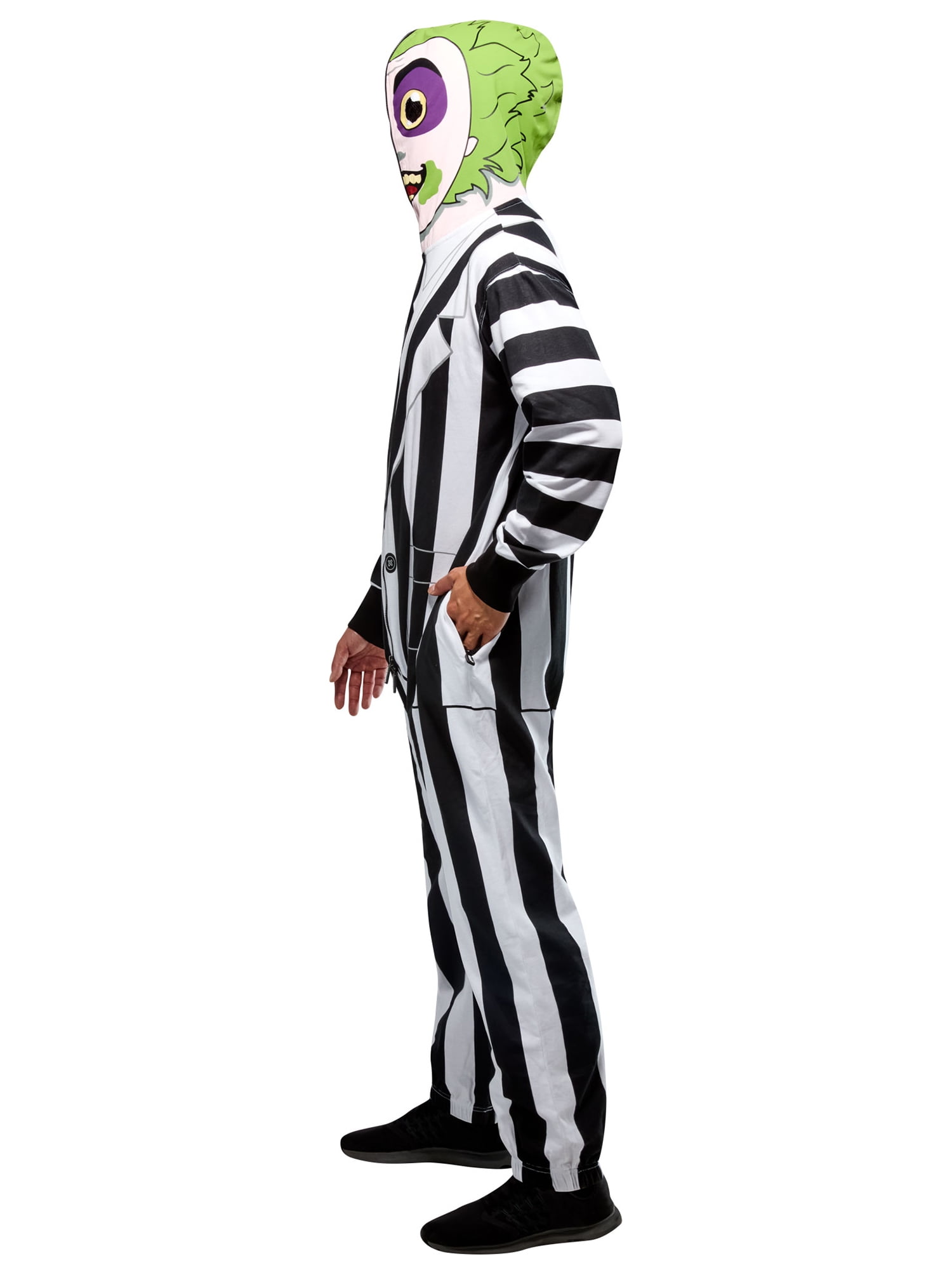 Beetlejuice Zipsters Masked-Up Costume for Adults by Rubies, Men's