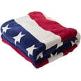 thumbnail image 2 of Sleeping Partners Oversized USA Flag Fleece Throw Blanket, 60 inch x 80 inch Red/White/Blue, 2 of 6