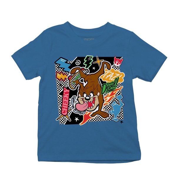 Playera Fan Army Talla 6 Looney Tunes TAZ playera manga corta turquesa