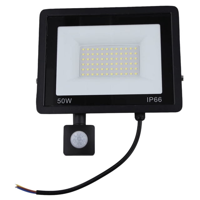 Sensor LED Flood Light 50W, Induction Spotlights IP66 Waterproof Ideal for Street, Square & Outdoor Lighting