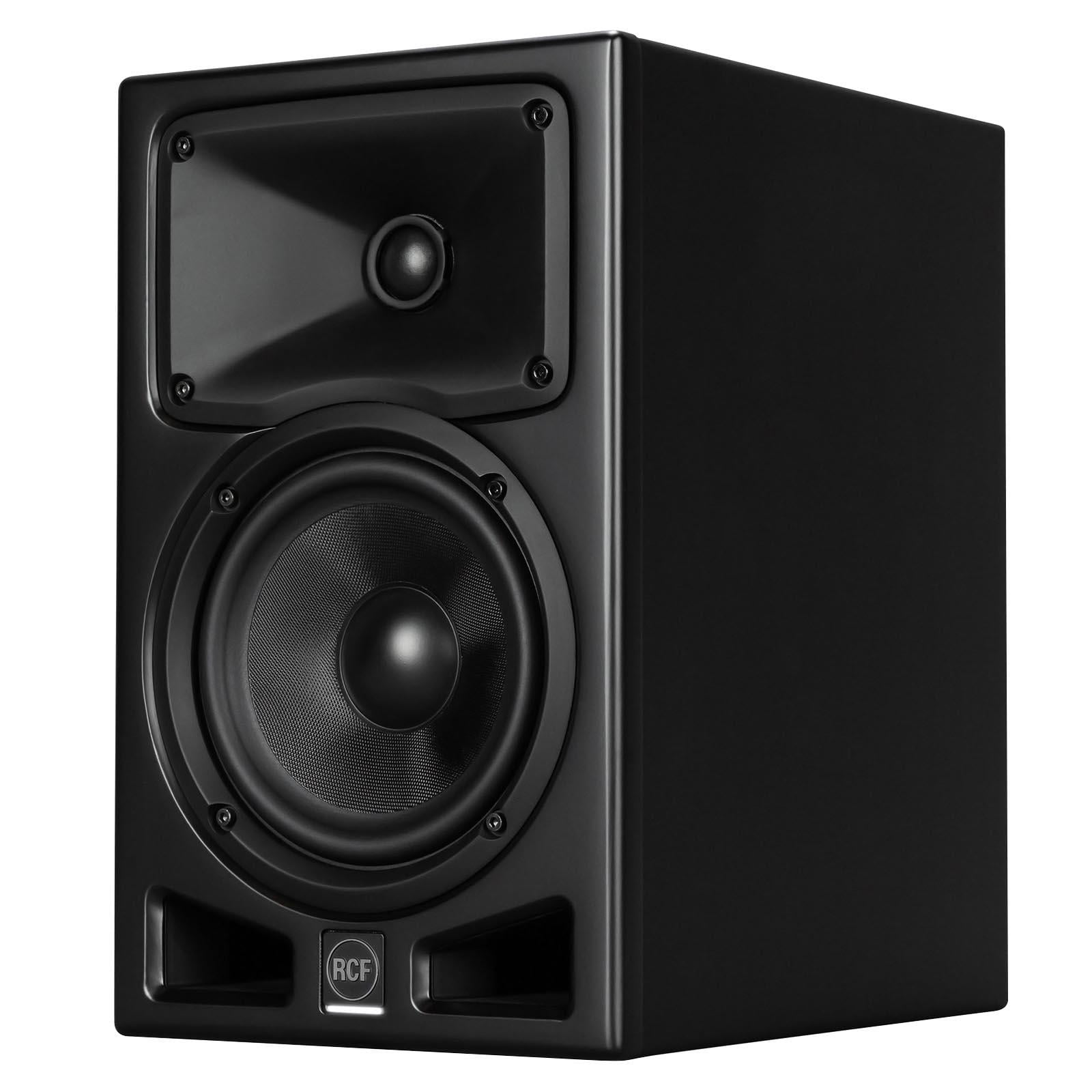 (2) RCF Ayra Six 6" Professional Active Two-Way Studio Monitors with Desktop Monitor Stands Package