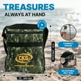 thumbnail image 4 of CKG Sand Scoops for Beach Metal Detecting Stainless Steel Beach Metal Detecting Shovel Underwater Treasure Hunting, Metal Detector Accessories(Bag + Scoop + Carbon Fiber Handle), (11x7 + Handle), 4 of 8