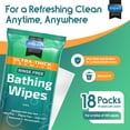thumbnail image 3 of INSPIRE Thick Rinse Free Adults Bathing Wipes- Wet Wipes Thick Strong XL With Aloe, 18 Pack, 3 of 8