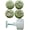 Bellflower 3.2in, variant on GUENG 150g Mooncake Mold with 4 Stamps, Hand Press Baking Tool for Pastries & Desserts 3in (fish)