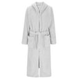 thumbnail image 4 of Censtreet Womens Robes Plush Fleece Hooded Bathrobe Thick Nightgown with Pockets Fluffy Sleepwear, 4 of 9