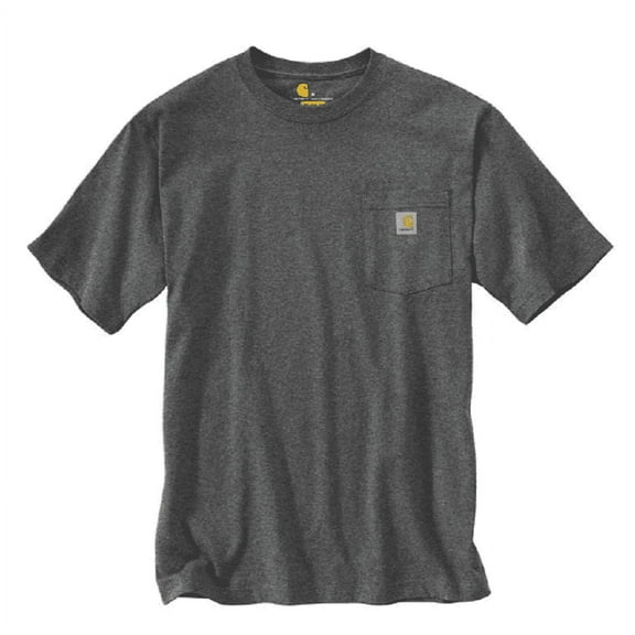 Carhartt K87-477 Short-Sleeve Workwear Pocket T-Shirt, Carbon Heather, Large