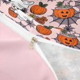thumbnail image 3 of Homewish Halloween Ghost Pumpkin Twin Duvet Cover for Girls, Spider Web Twin Bedding, Blush Pink Orange Black, Pink Reversible 2 Pieces, 1 Duvet Cover and 1 Pillowcase, 3 of 5