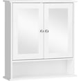 thumbnail image 5 of ZYPPPA Bathroom Medicine Cabinet, Hanging Storage Cabinet with Double Mirror Doors, Perfect for Bathroom, Living Room, Corridor, Cloakroom, 22 x 5 x 23 inches (White), 5 of 5