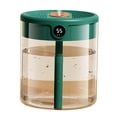 thumbnail image 2 of Difusor de aceite aromático grande de 2 l para el hogar y el dormitorio, humidificador USB de doble boquilla con pantalla LCD verde de humedad, 2 of 8