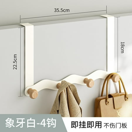 

DDWD Strong load-bearing hook behind the door clothes hook bedroom non-punching artifact wall hanging clothes bathroom door hook