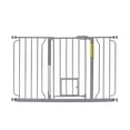 thumbnail image 2 of Carlson Platinum Extra Wide Pet Gate with Small Pet Door, 30" H x 29"-51" W, Metal, 2 of 9