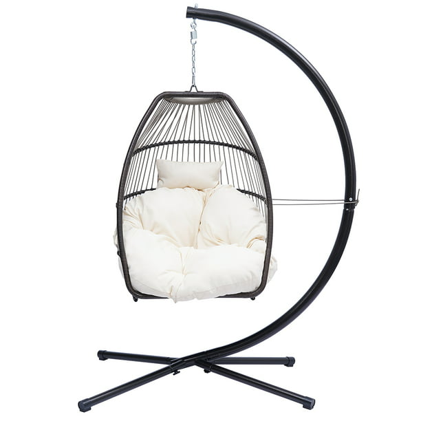 Outdoor Swinging Egg Chair Patio, Is Egg Chair Comfortable