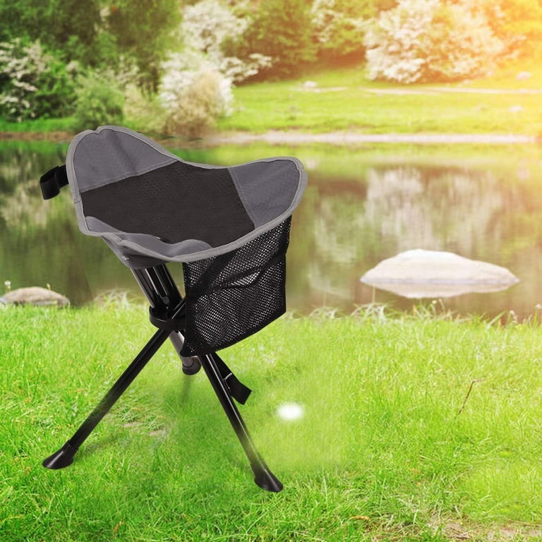 2 Pack Folding Trippod Stool Lightweight Portable 3 Legged Tripod Chairs for Adults Fishing Backpacking Hunting Black Walmart