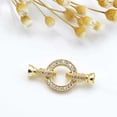 thumbnail image 2 of ziyahi Rhinestone Button Wedding Jewelry DIY Finding Handicraft Accessories for Gold, 2 of 6
