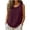 Watermelon Red, variant on Women's Tank Tops Sleeveless Crew Neck Shirred Cotton Linen Summer Blouses Solid Color Lightweight Breathable Fashion Tunics