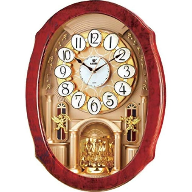 PWR Musical Motion Wall Clock Melodies and Rhythm Moving Face Color