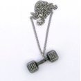 thumbnail image 2 of Women's Antique Finish Dumbbell Necklace-Phil.4:13-"PAT"NO.D710,241, 2 of 3