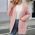thumbnail image 2 of XIAOCHA Cardigans For Women Long Sleeves Chunky Knit Open Front Cardigan Sweater Cozy Oversized Soft Warm Casual Outwear With Pockets, 2 of 5