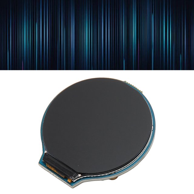 Module LCD IPS Rond 1.28 Pouces, Puce GC9A01 Module d'Affichage LCD Rond 1.28 Pouces Interface SPI 3.3V/5V pour Développement de Dispositifs Intelligents