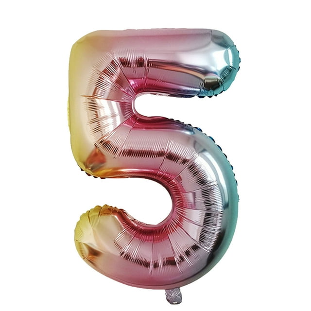zanvin Home Decor,Number Foil Balloons Color Number Ballon Happy Birthday Party Decoration Birthday Decorations