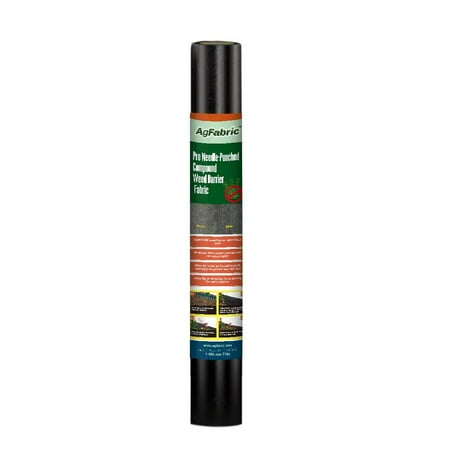 Agfabric Landscape Pro 5Oz Heavy-Ducty Compound Weed Barrier Fabric,Durable Weed Block Gardening Mat Superior Weed Control for Raised Bed,6X8ft