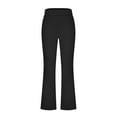 thumbnail image 5 of RYRJJ Flare Yoga Pants for Women Bootcut Leggings High Waist Stretch Casual Workout Bootleg Bell Bottom Trousers(Black,S), 5 of 7