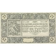 thumbnail image 3 of Antoon Derkinderen 14x10 Black Modern Framed Museum Art Print Titled - Design for Banknote of 25 Guilders (1912), 3 of 5