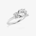thumbnail image 2 of Ariana Jewel 2.1 Ct Round Cut Diamond Rings - 14K White Gold Plated Rings - Classic Wedding Women's Rings - Engagement Silver Rings for Wife Jewelry - Silver Diamond Beautiful Special Occasion Rings, 2 of 3