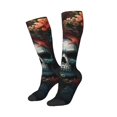 thumbnail image 3 of Salouo Butterfly Flower Skull Print Women's Men's Ankle Socks 1-pack Casual Athletic Socks for Unisex Adult Moisture-Wicking Socks for Daily Wear/Running/Sport, 3 of 8