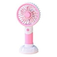 thumbnail image 2 of Taotanxi Mini Portable Fan Powerful Handheld Fan Rechargeable,3 Speeds Personal Small Hand Fan for Travel Makeup Eyelash Fan for Stylish Kids Girls Women USB Cute Design Pink, 2 of 6