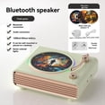 thumbnail image 4 of Altavoz Bluetooth Portátil Retro Verde con Montaje en Pared, Barra de Sonido de Graves Potentes, Luz Ambiental Colorida, Reproductor de Música MP3 Inalámbrico., 4 of 6