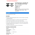 thumbnail image 2 of Front Brake Pad Set - Compatible with 2013 - 2018 BMW 640i Gran Coupe 2014 2015 2016 2017, 2 of 2