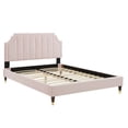 thumbnail image 4 of Modway Sienna Performance Velvet King Platform Bed in Pink Finish, 4 of 11