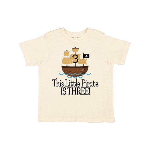 Inktastic Pirate 3rd Birthday Party Boys Boys Toddler T-Shirt