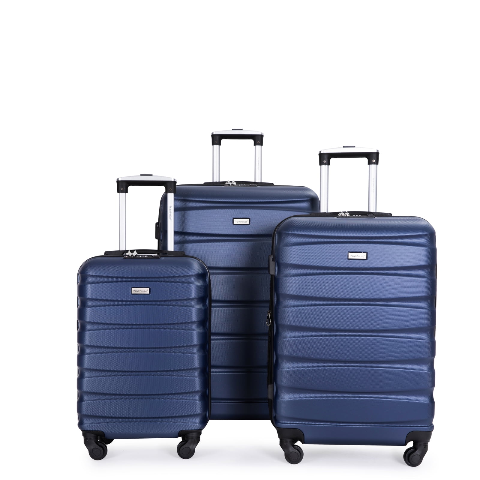 Aukfa 3 Piece Luggage Sets Expandable Hard Shell Carry on Suitcase Set
