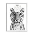 thumbnail image 4 of Stupell Industries Tiger Toilet Paper Bathroom Animals & Insects Painting White Framed Art Print Wall Art, 4 of 5